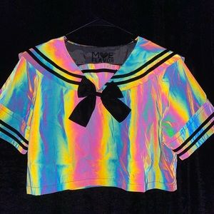 MOE FLAVOR reflective sailor suit